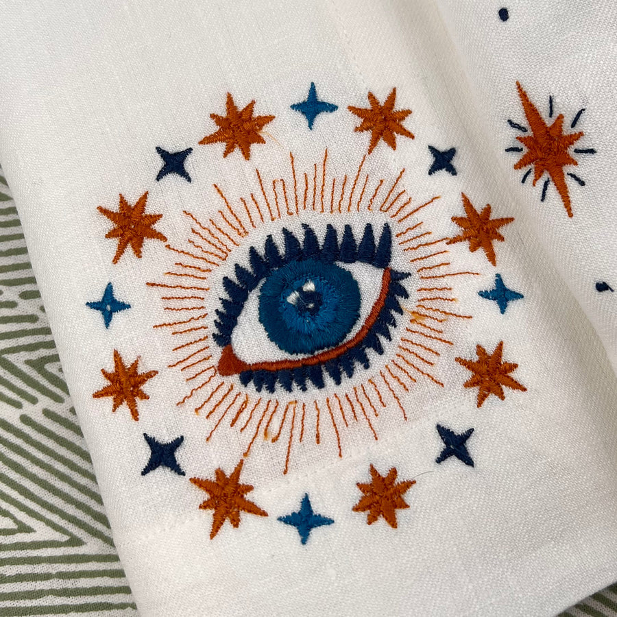 The Talisman Evil Eye Linen Napkin Set