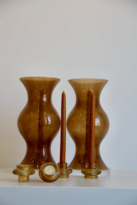 Hand Blown Glass Hurricane