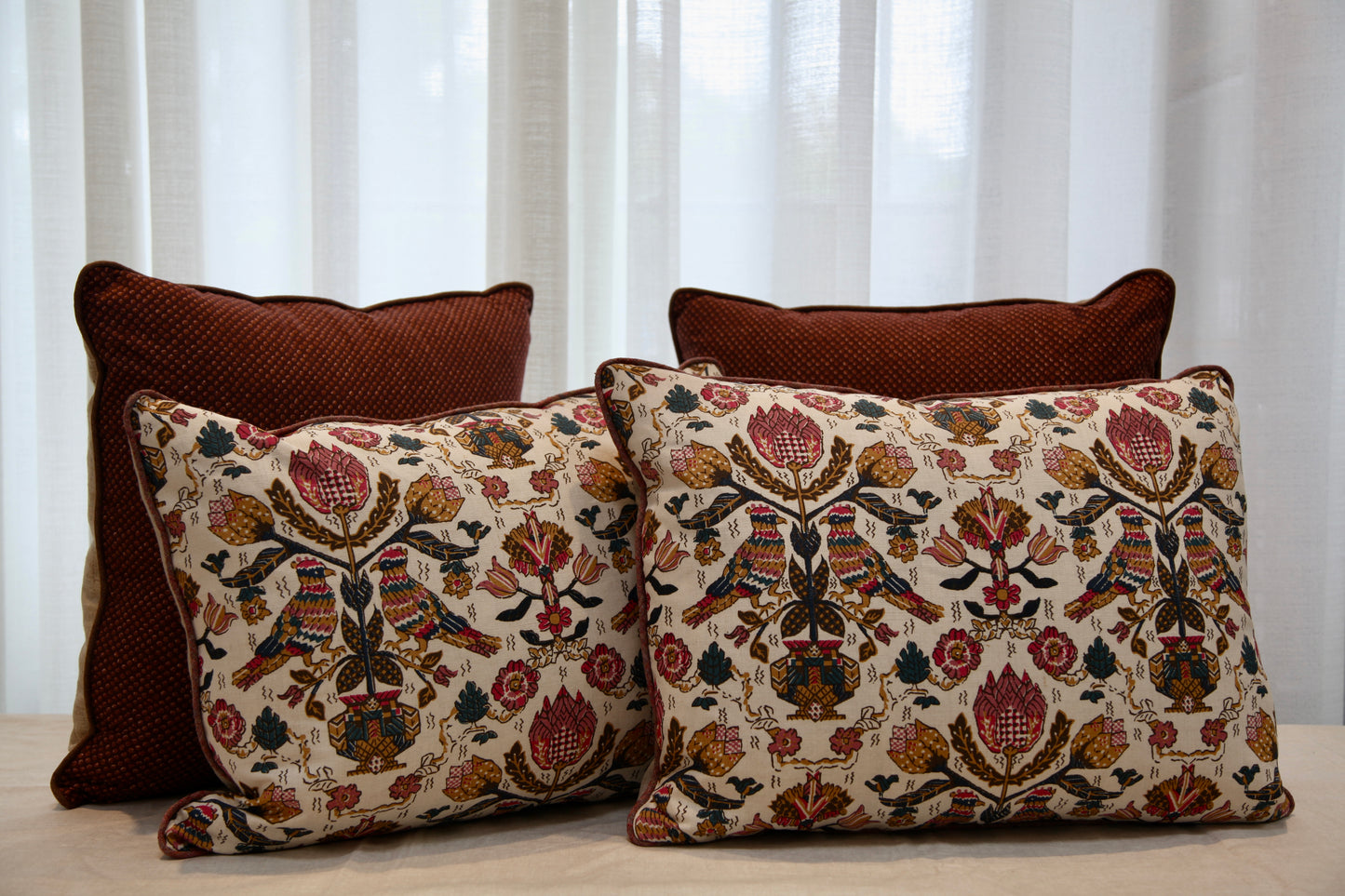 Fuchsia Parrot Pillow
