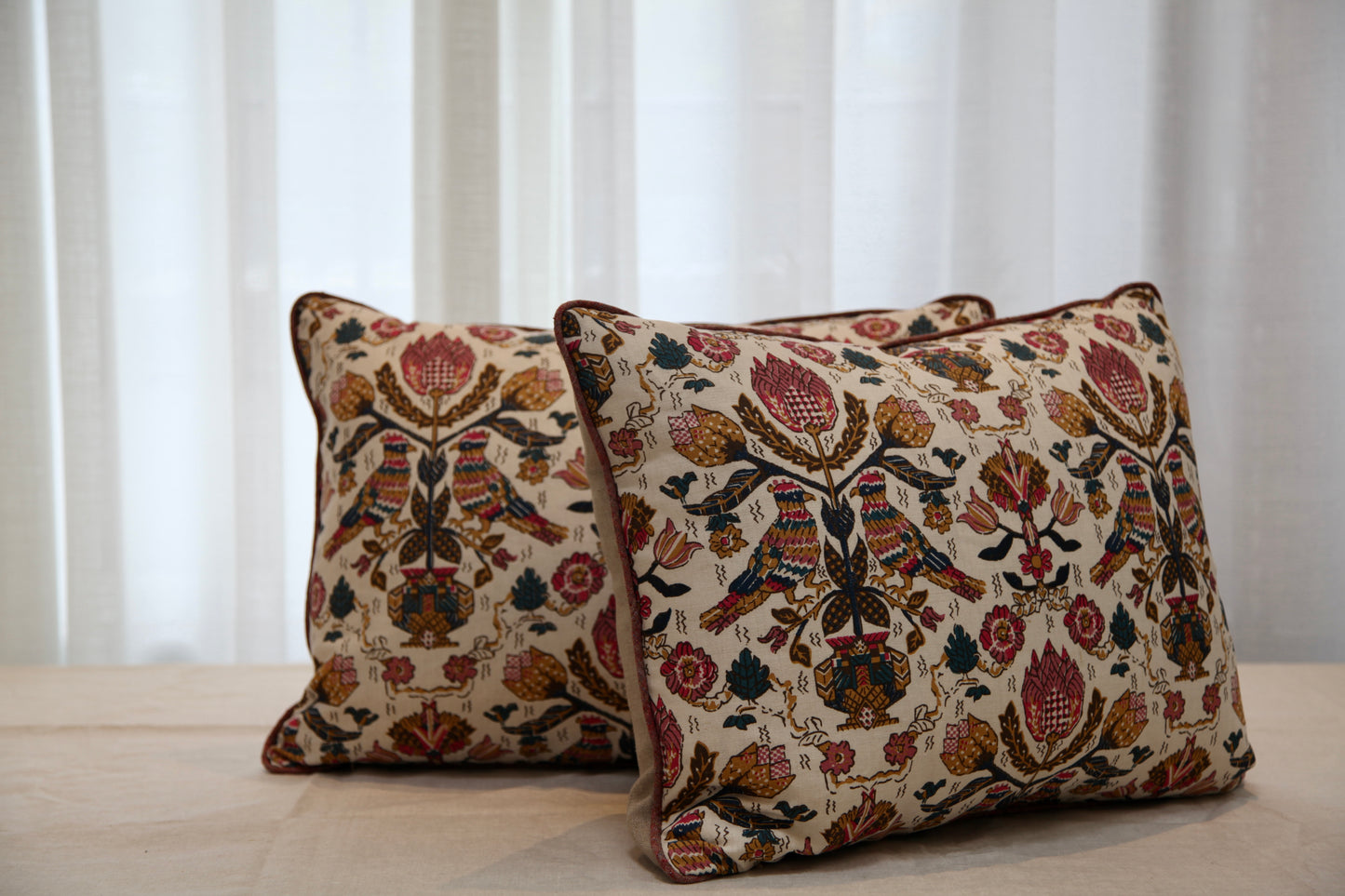 Fuchsia Parrot Pillow
