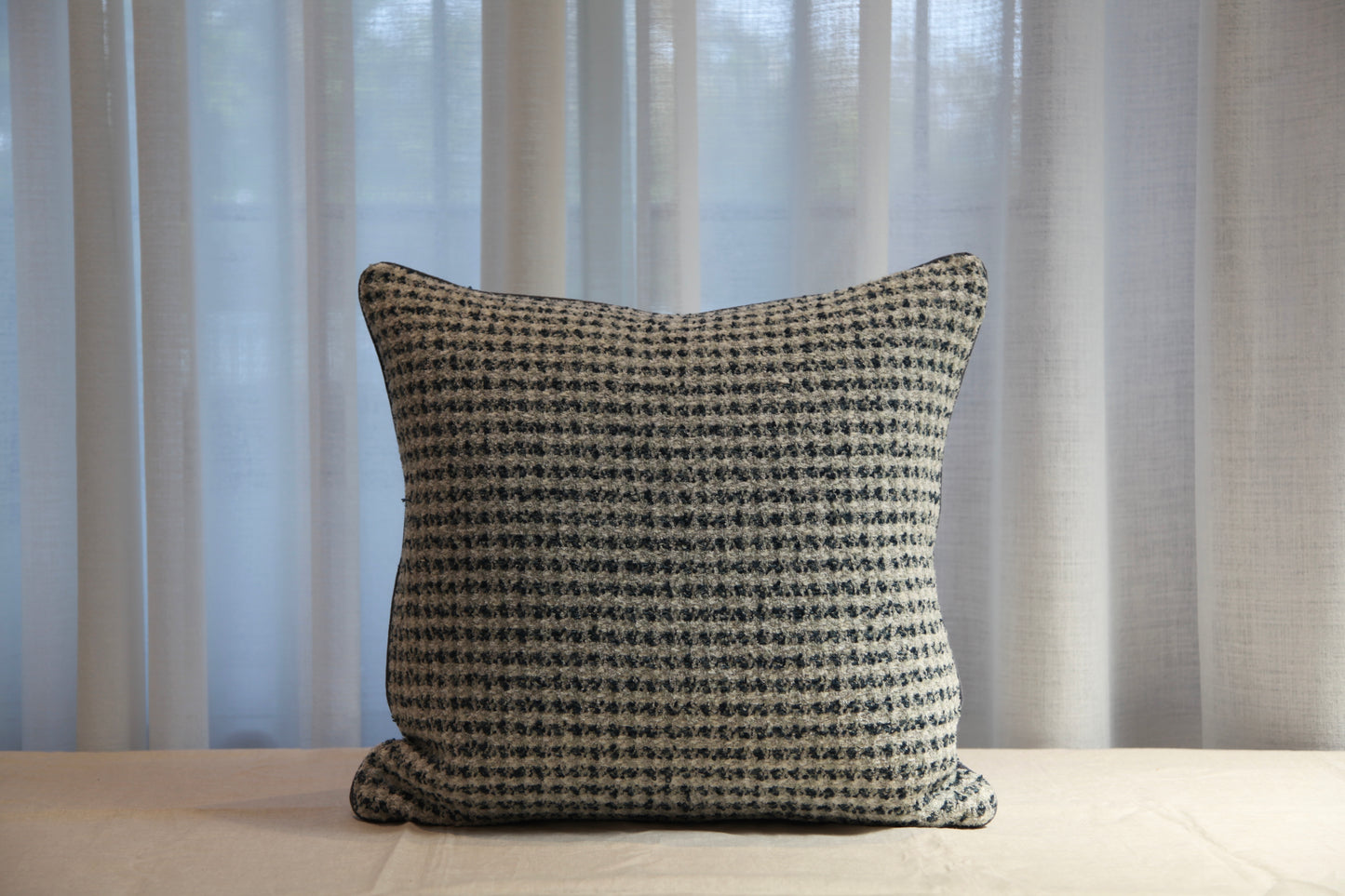 Quilted Aqua & Teal Pillow