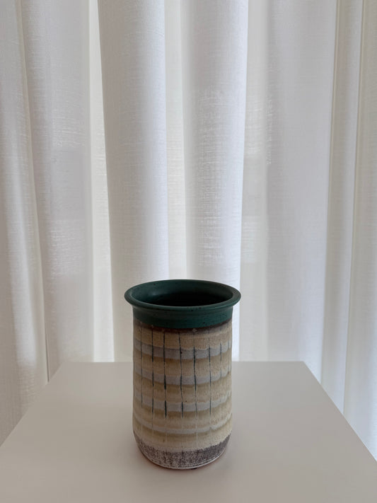 Teal Buttercream Vase