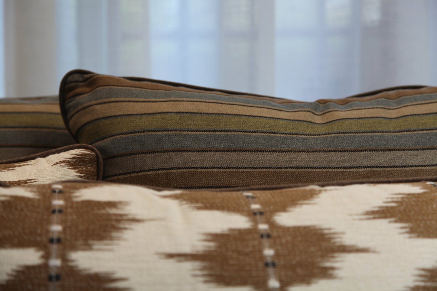 Mossy Green Linen Pillow