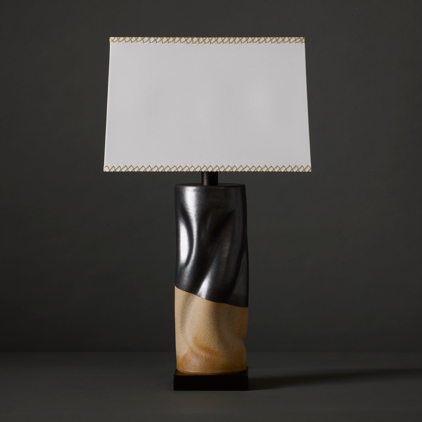 Tall Undulating Cylinder Lamp By Clate Grunden