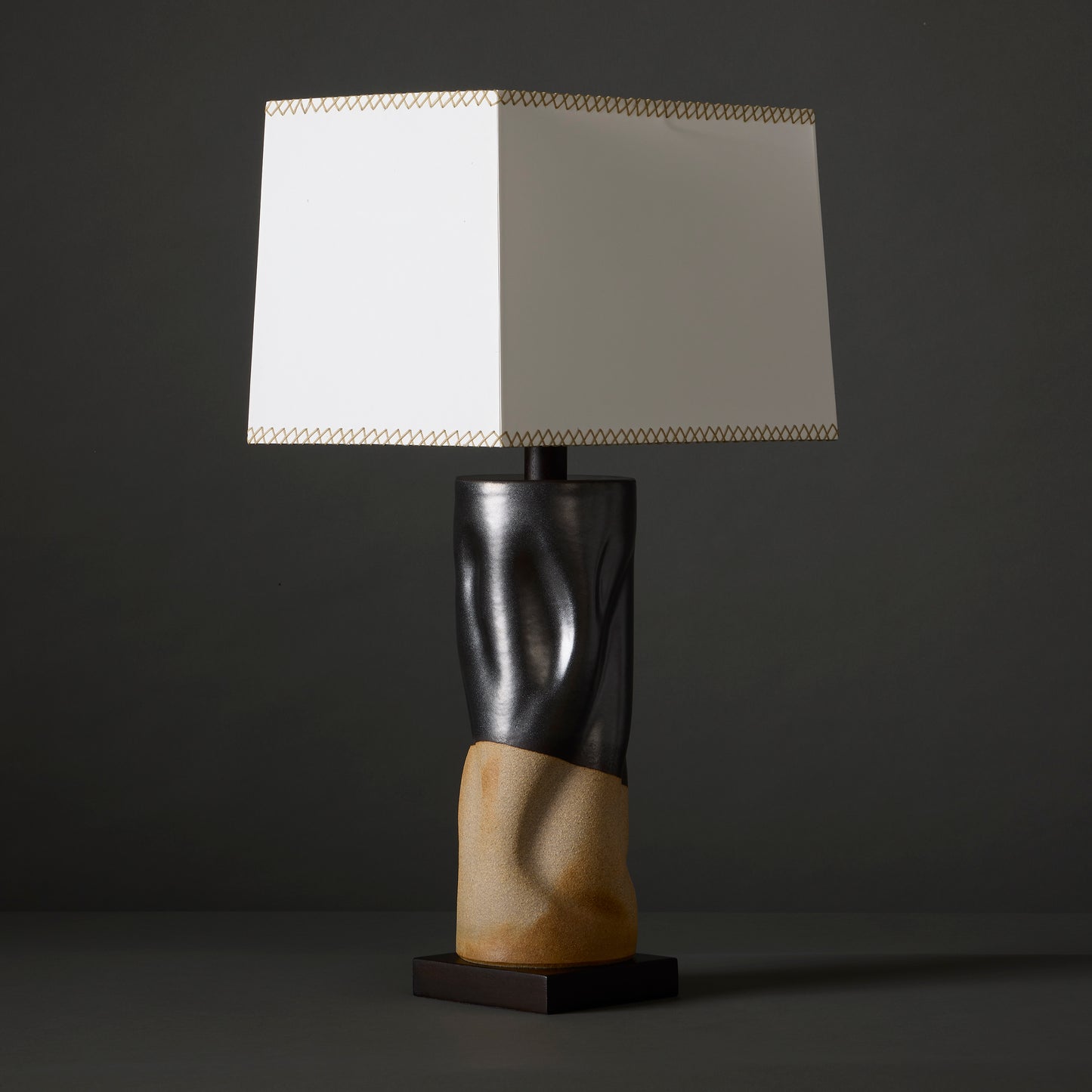 Tall Undulating Cylinder Lamp By Clate Grunden