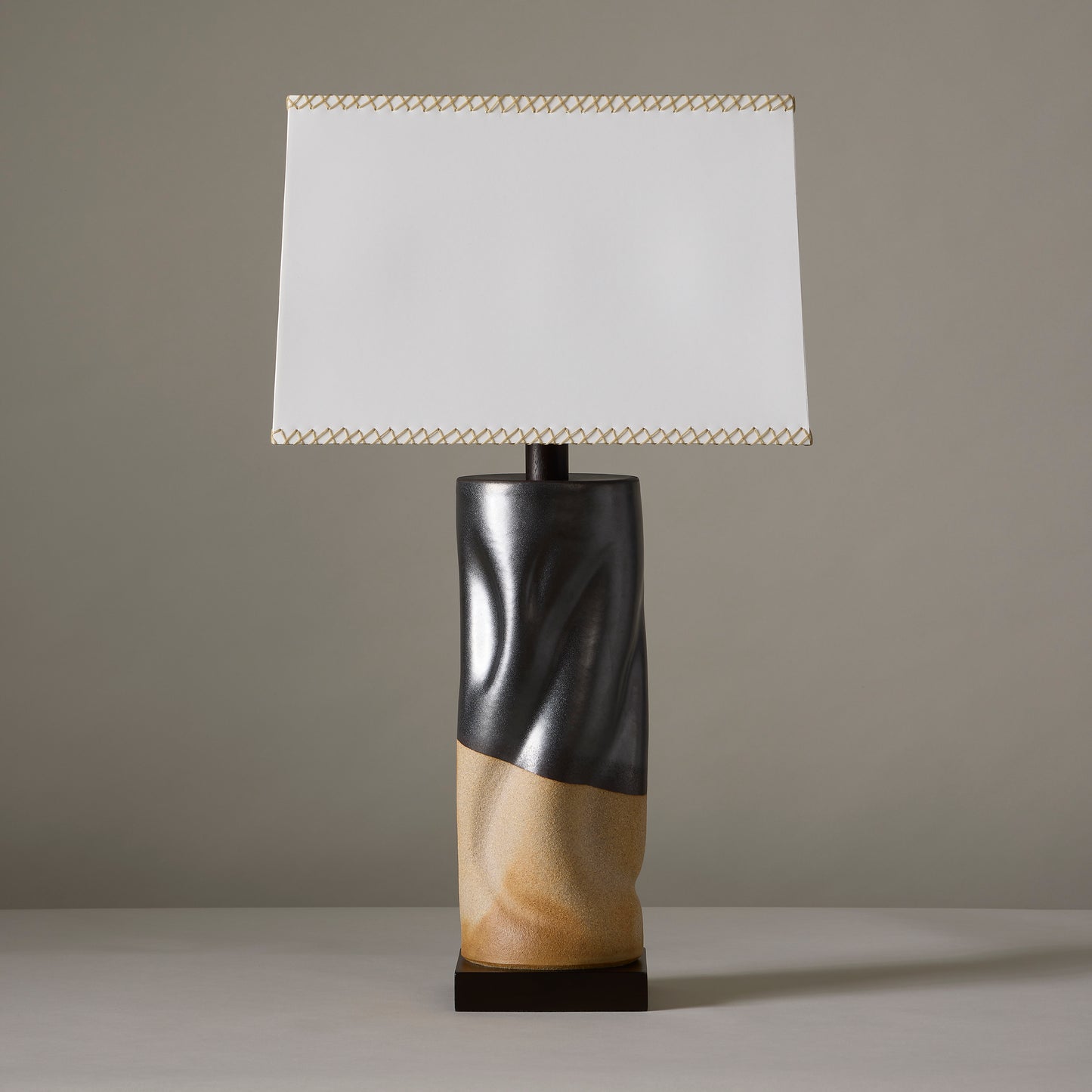 Tall Undulating Cylinder Lamp By Clate Grunden