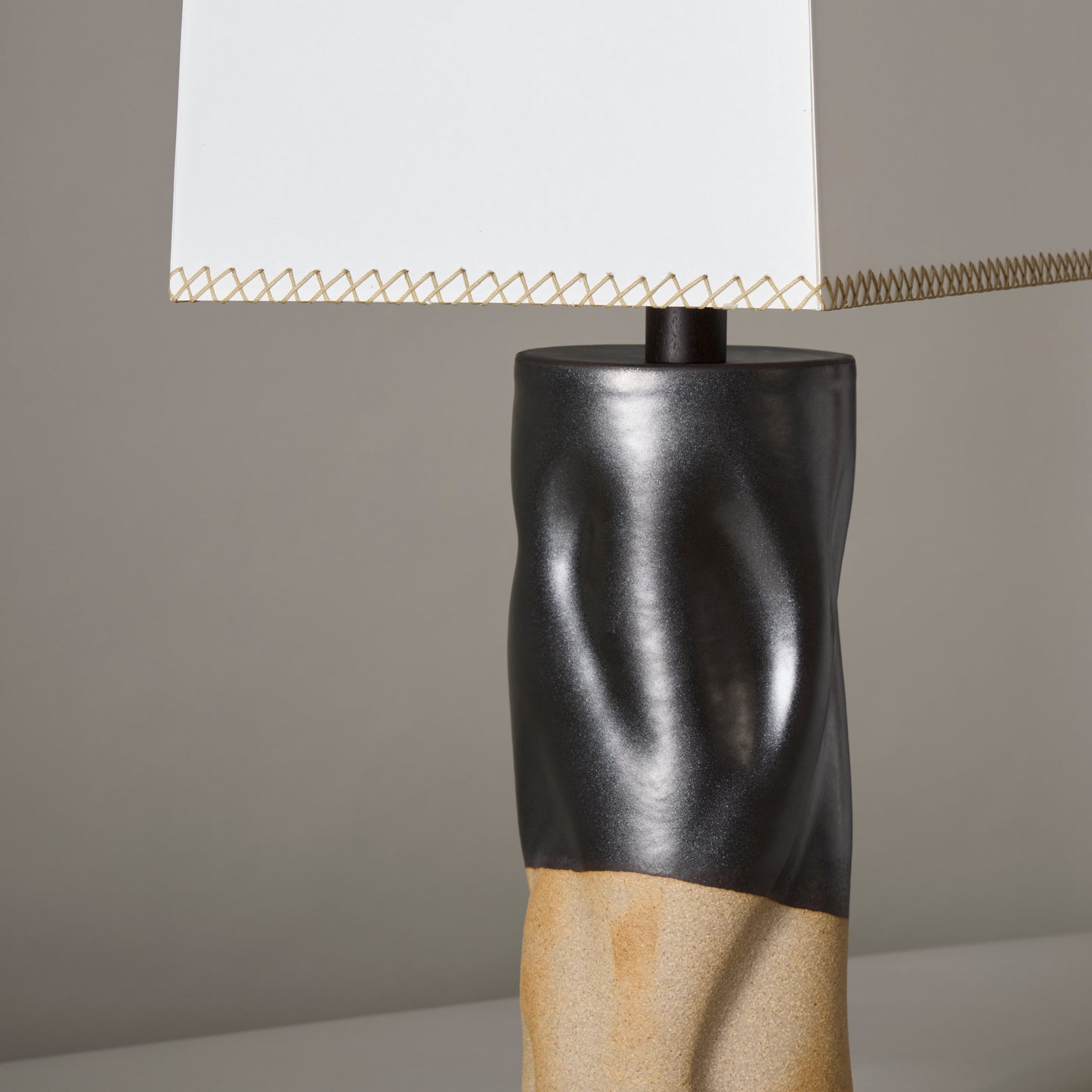 Tall Undulating Cylinder Lamp By Clate Grunden