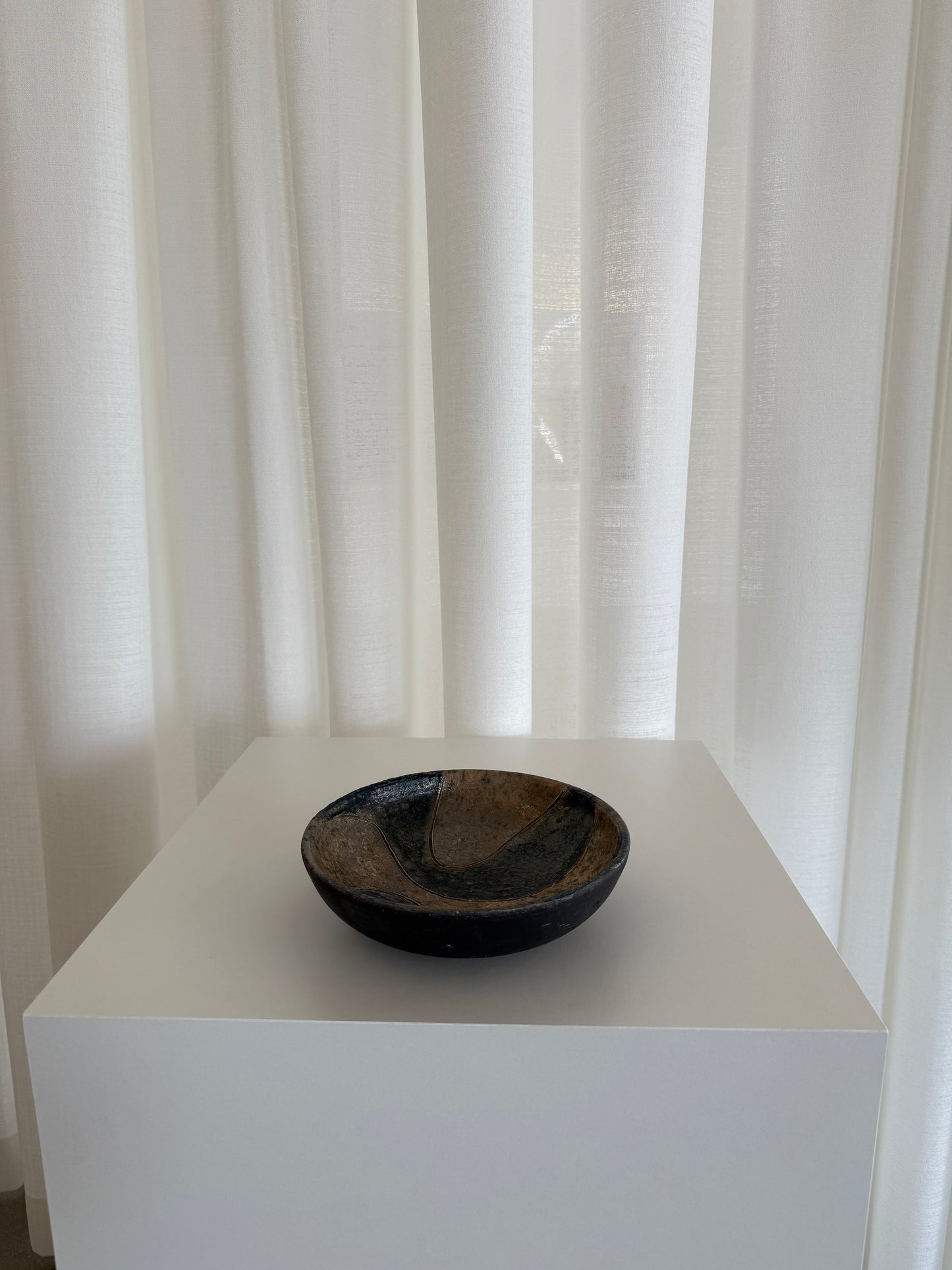 Raku Woodchip Bowl
