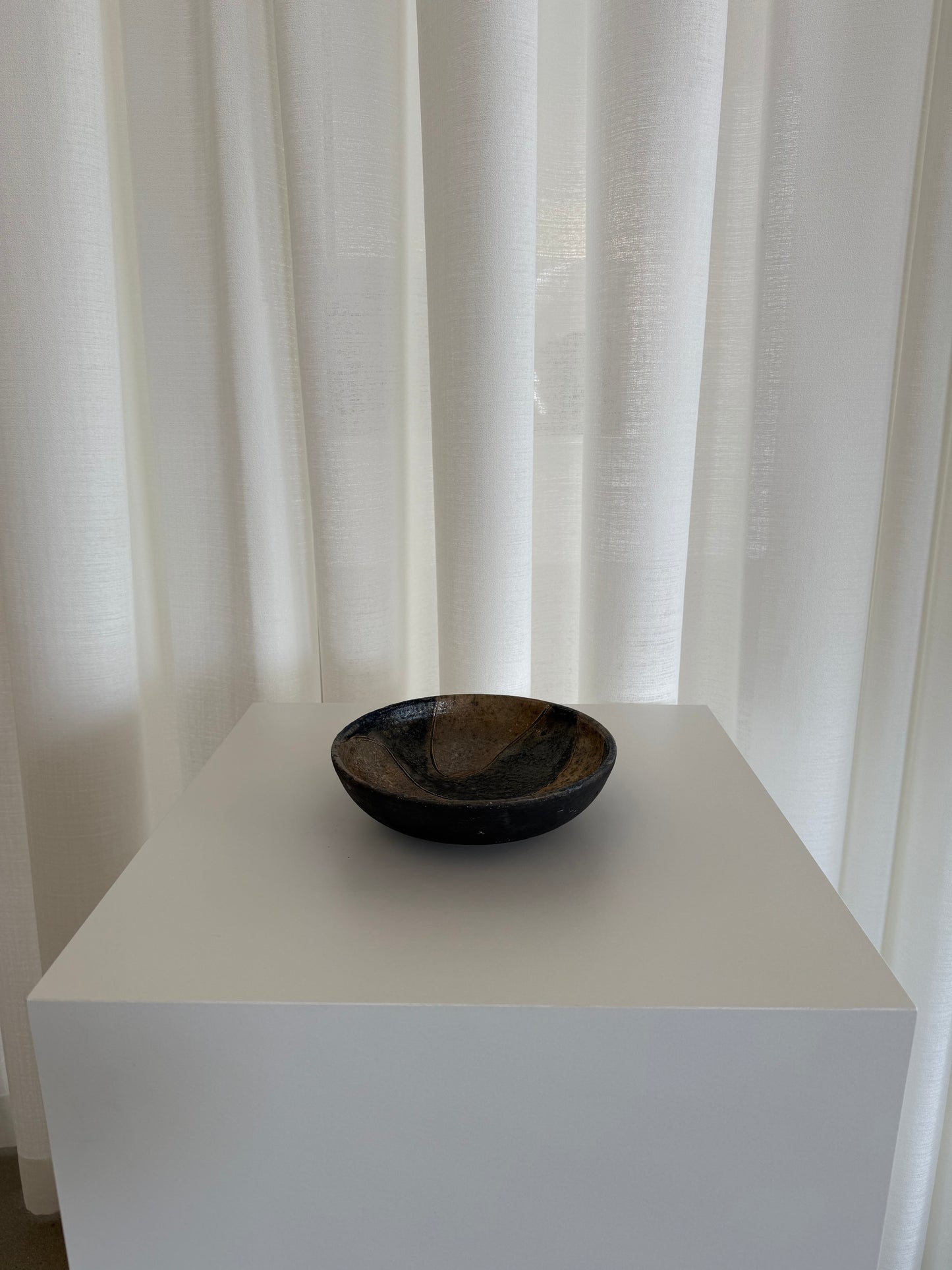 Raku Woodchip Bowl
