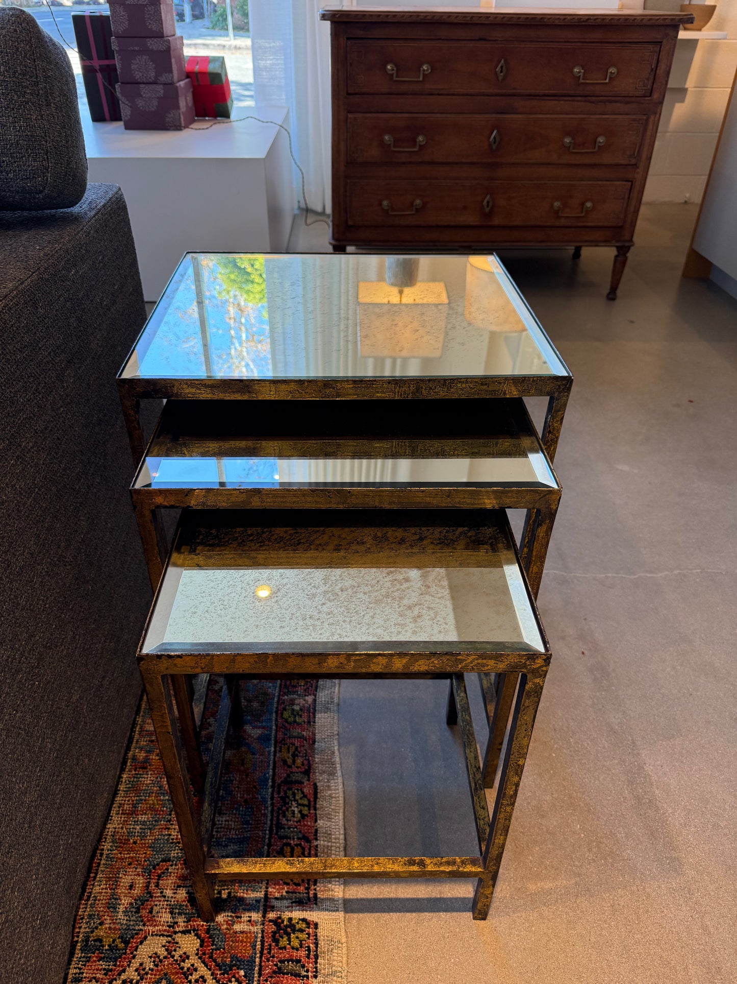 Three Layered Mirror Table