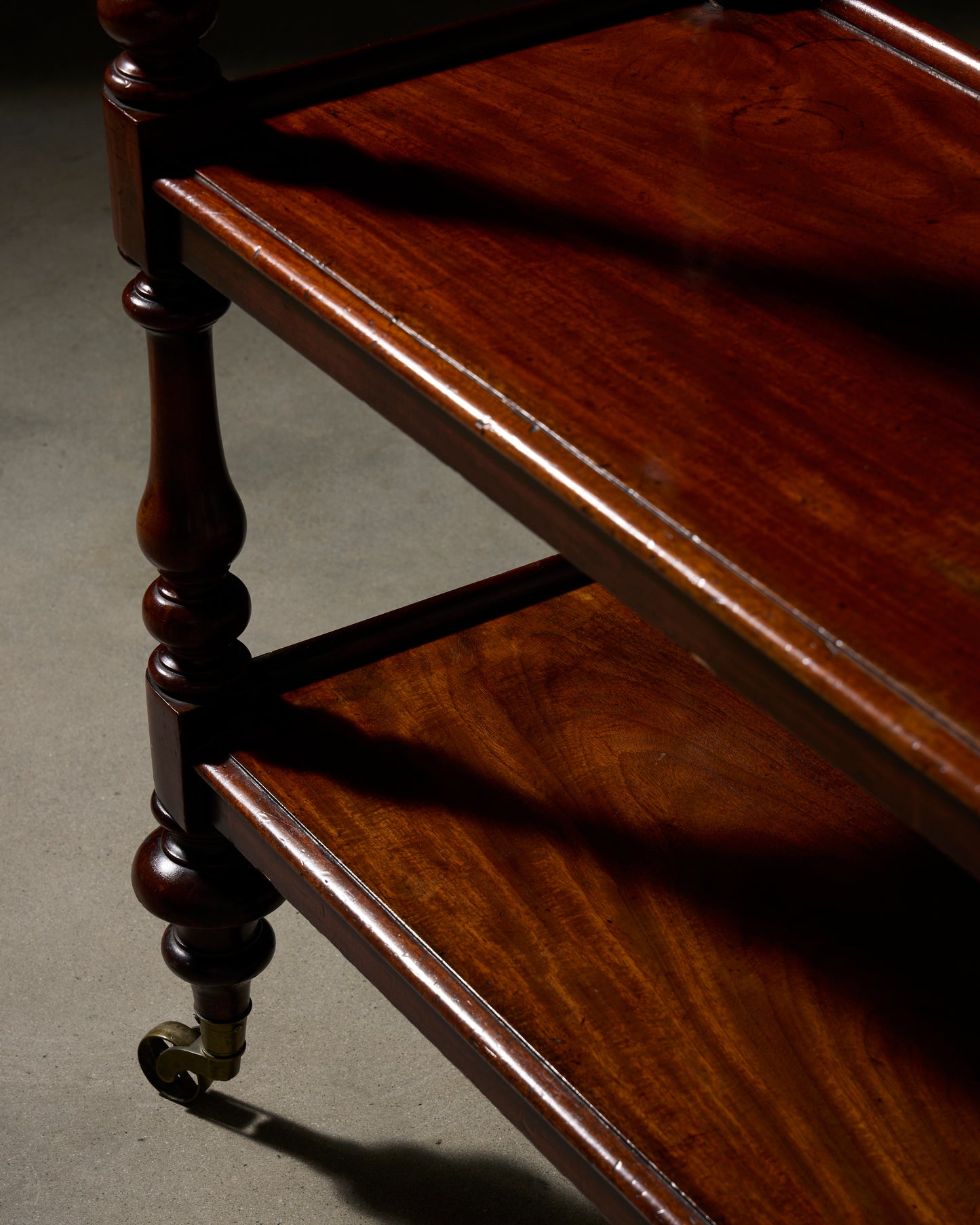 English Oak Three Tier Trolley