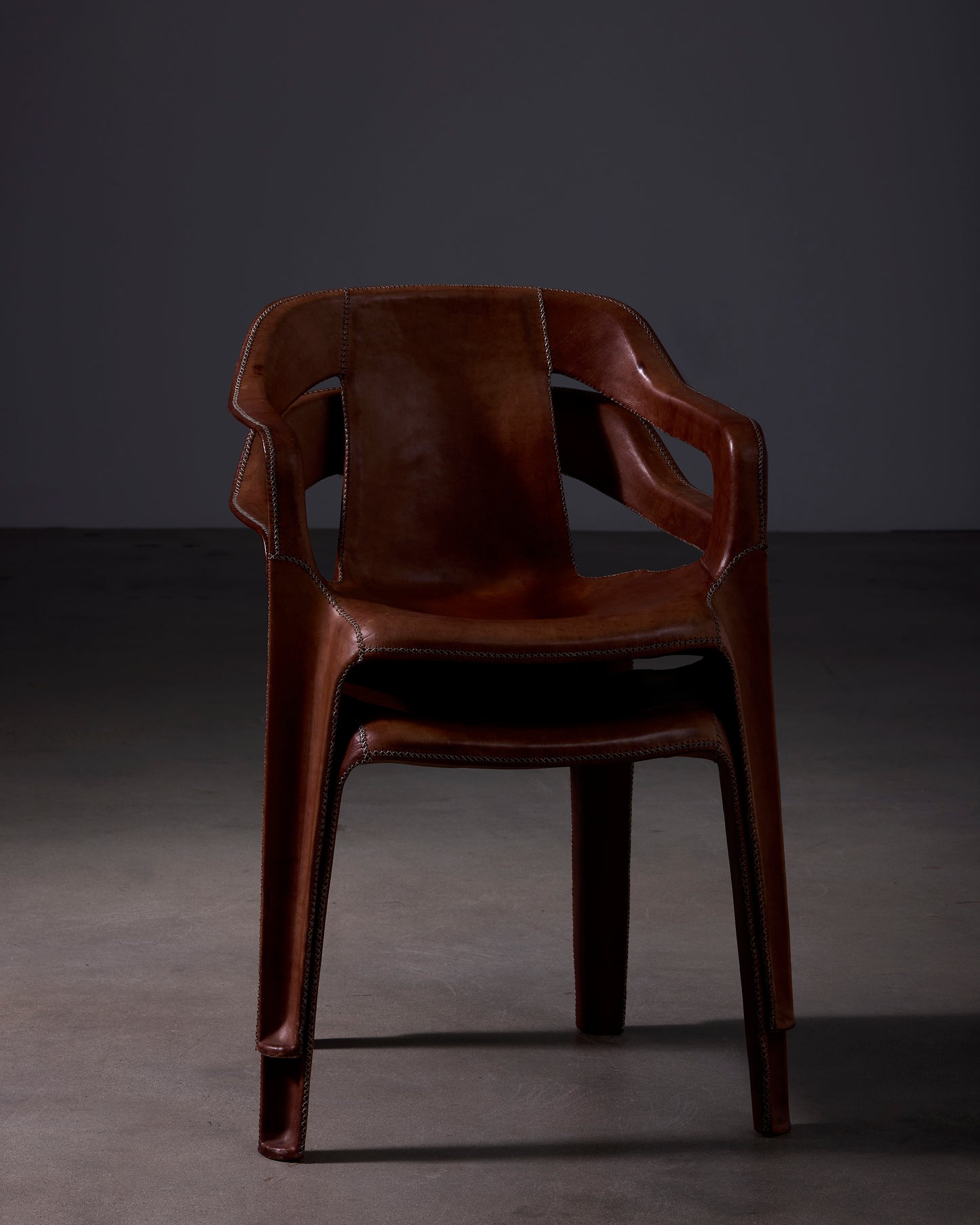 Cheap & Chic Brown Leather Chair