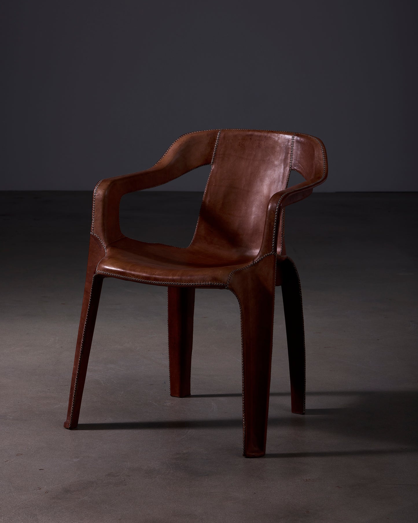 Cheap & Chic Brown Leather Chair