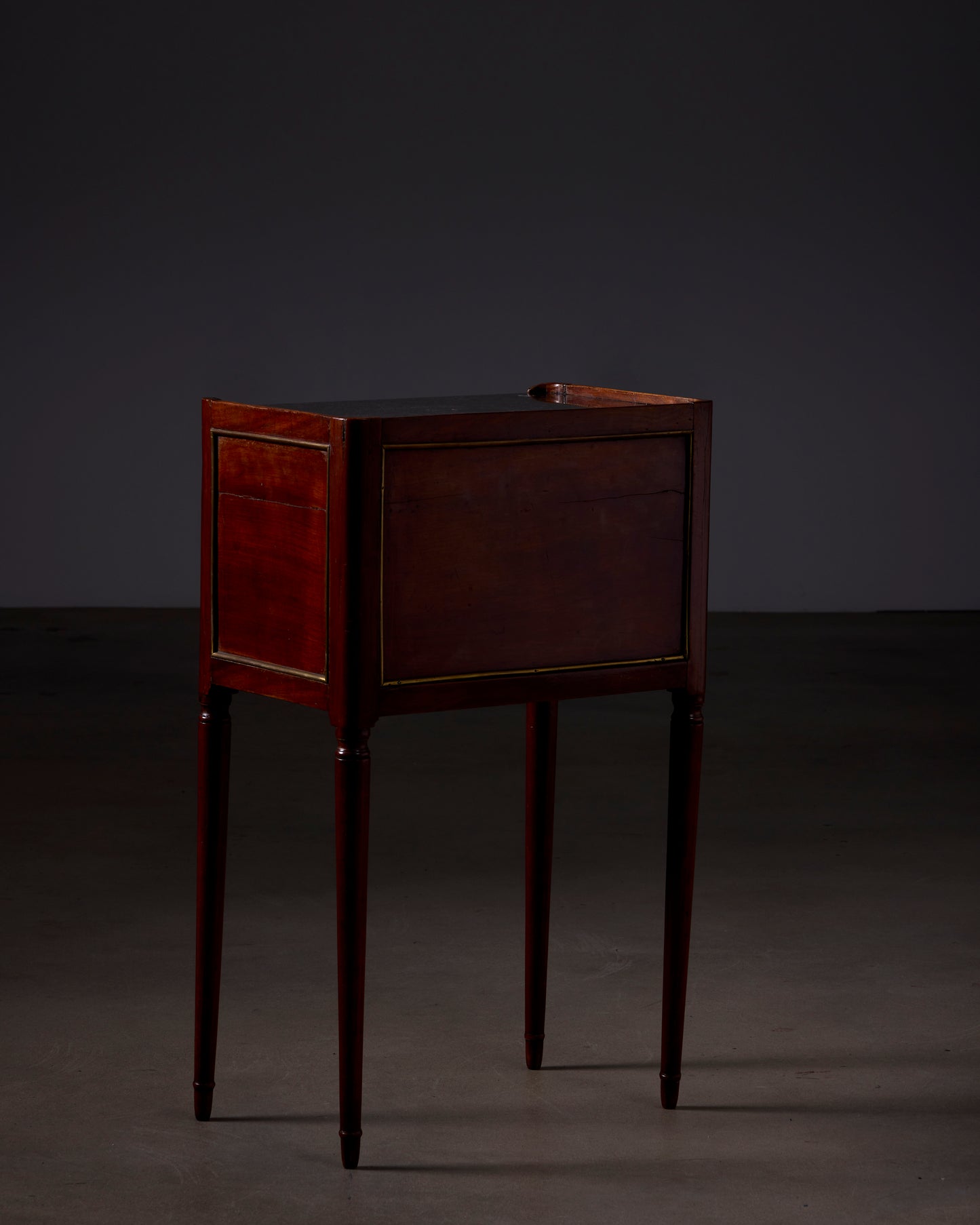 19th Century Wood with Marble Top French Side Table