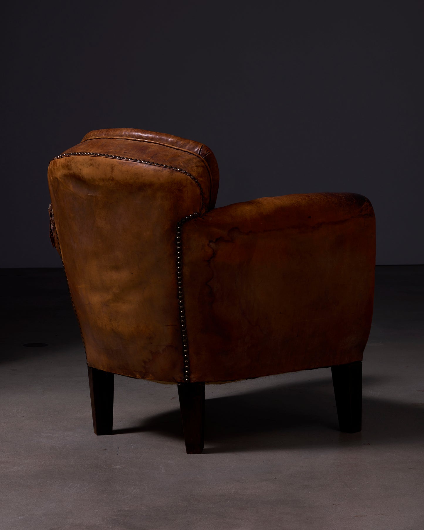 Vintage Dutch Cognac Leather Club Chair