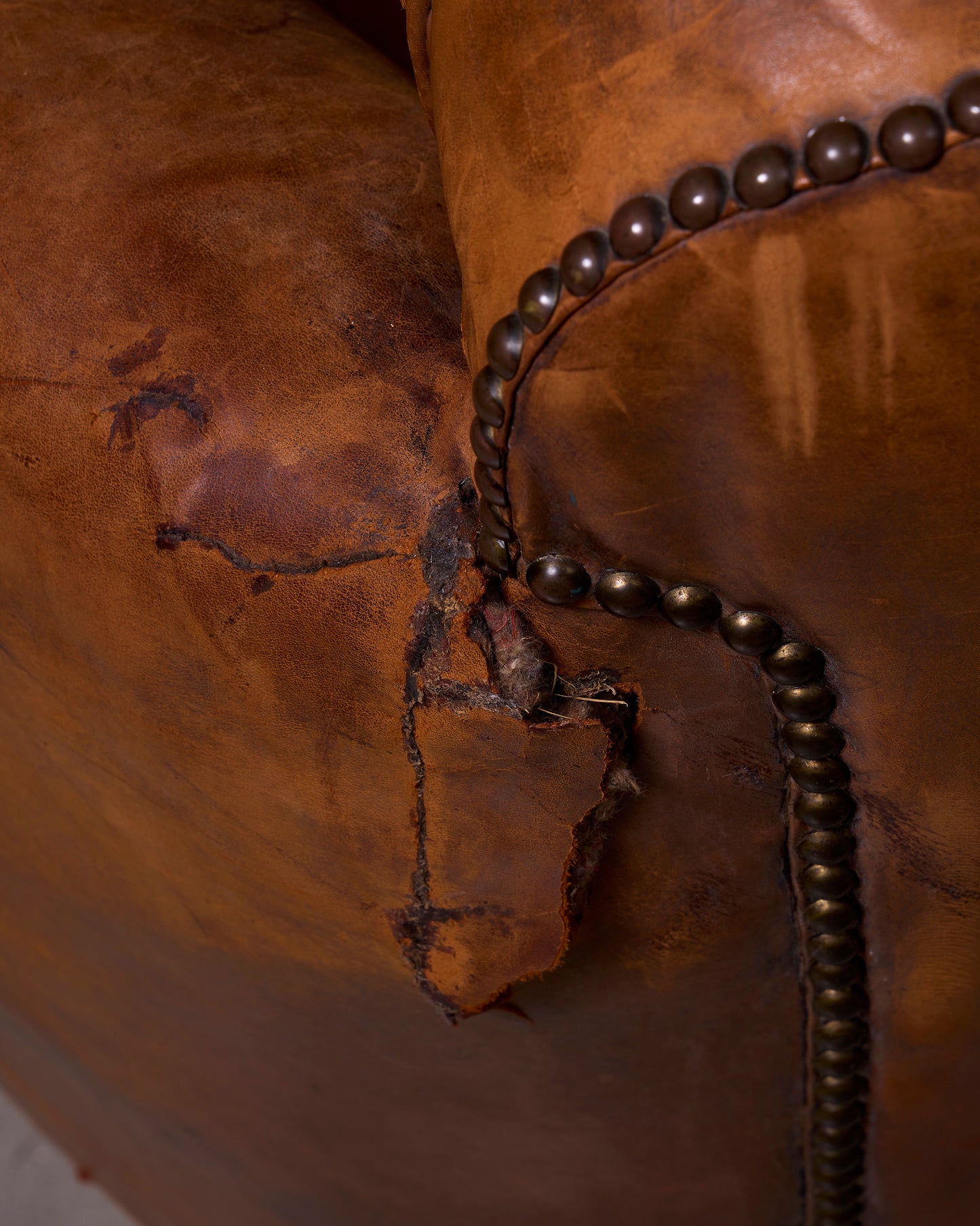 Vintage Dutch Cognac Leather Club Chair