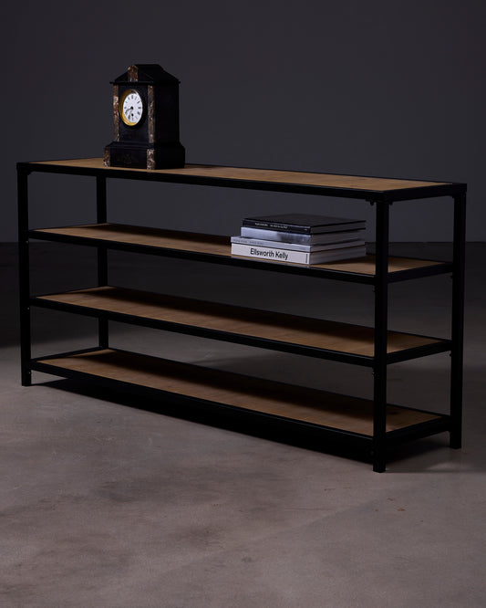 Industrial Wooden Console Table