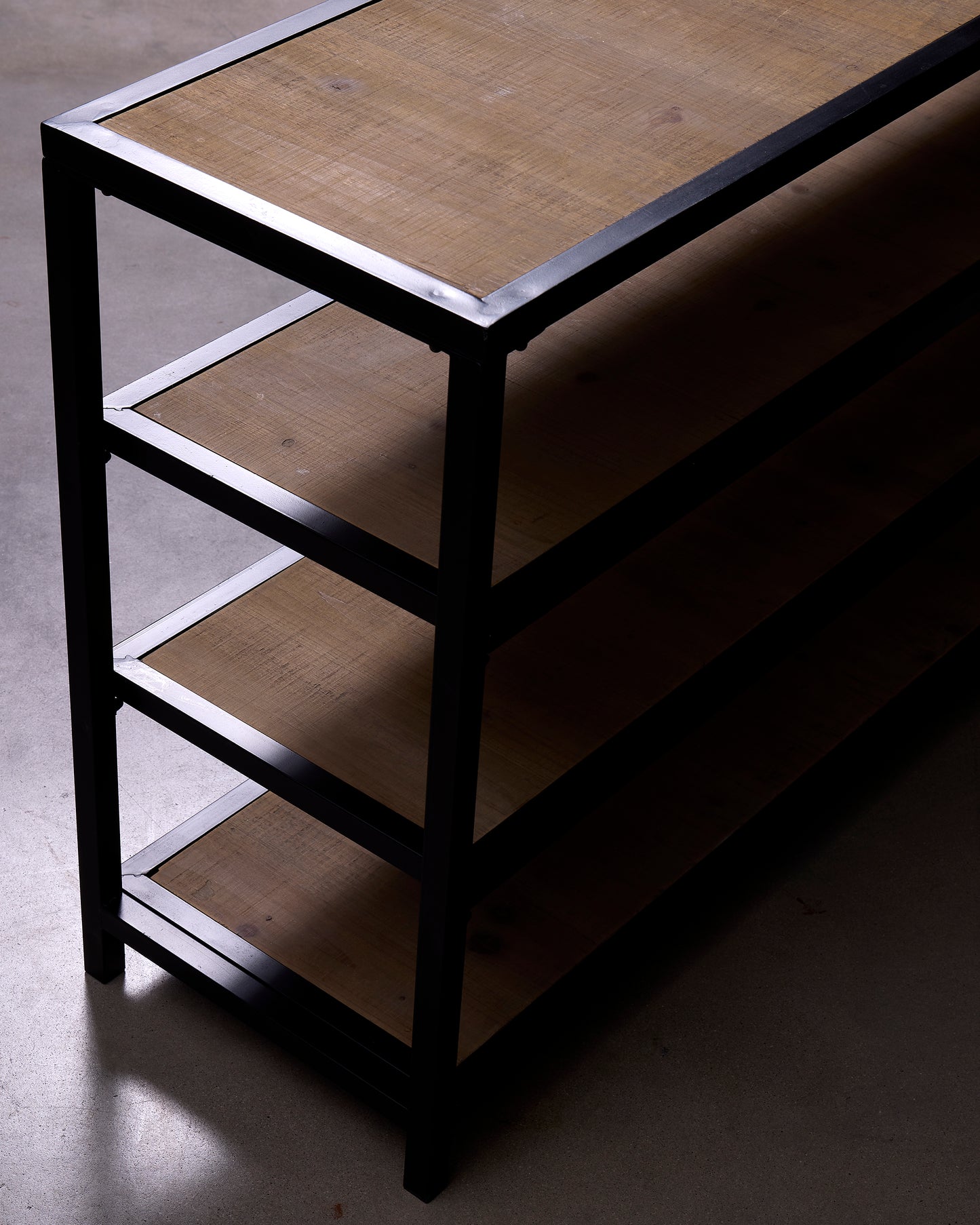 Industrial Wooden Console Table