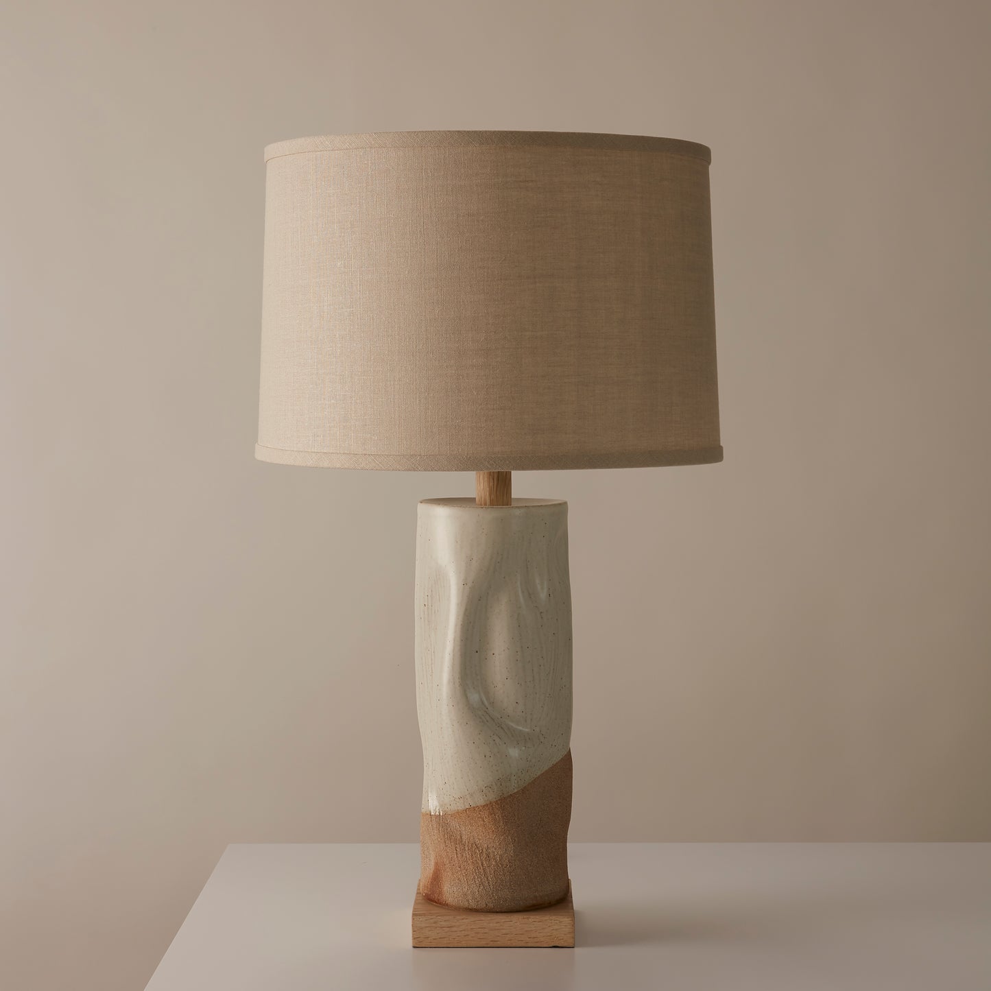 Tall Undulating Cylinder Lamp By Clate Grunden