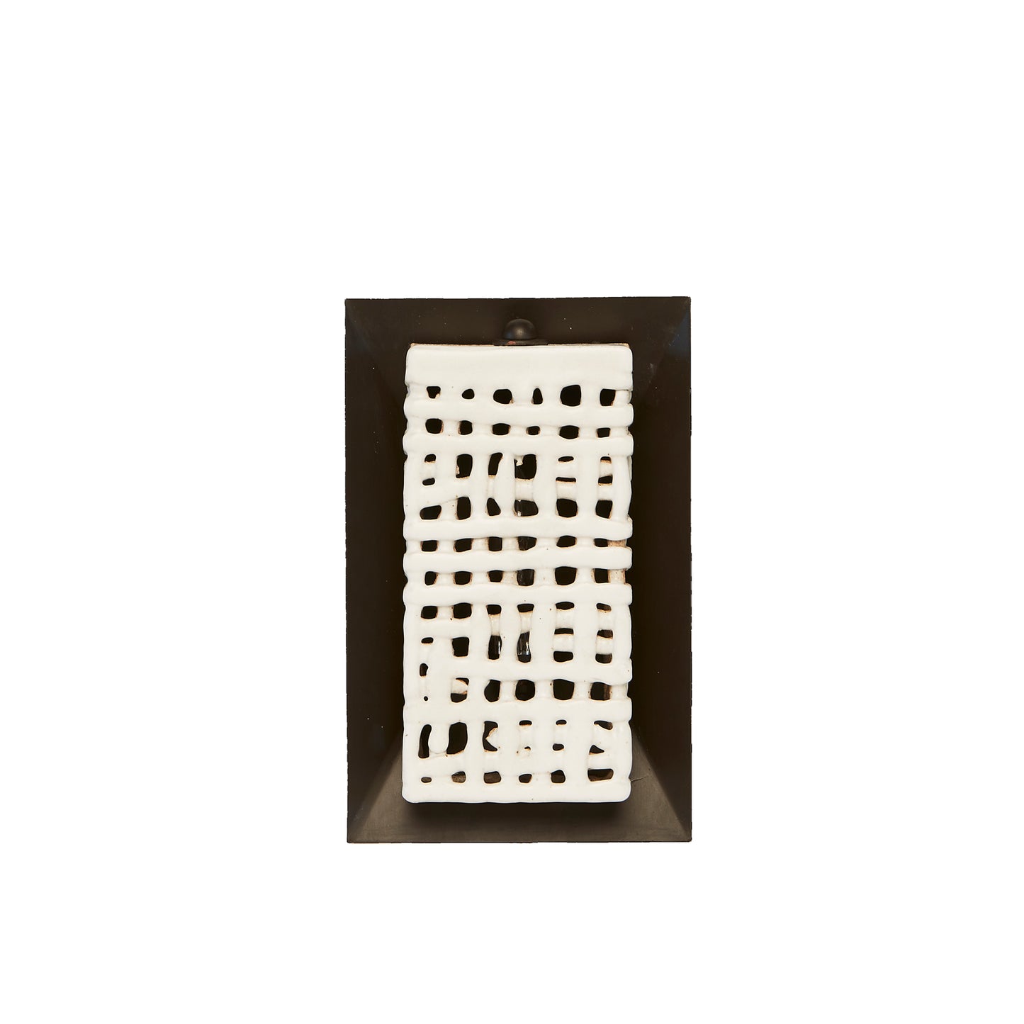 Basketweave Square Sconce By Clate Grunden