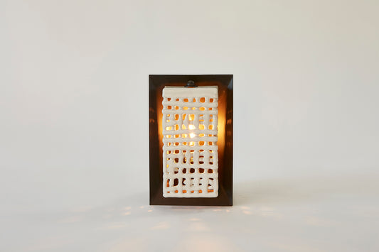 Basketweave Square Sconce By Clate Grunden