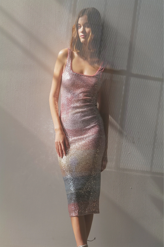 CATCH A WAVE TANK DRESS