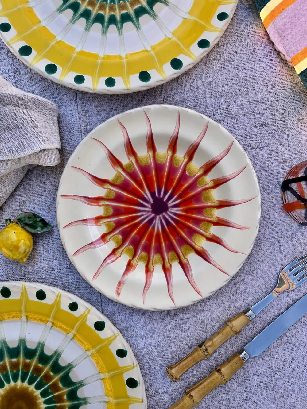Handmade Italian Dessert/Bread Plate