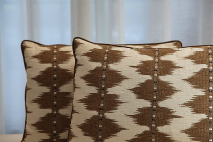 Embroidered & Stitched Linen Pillow