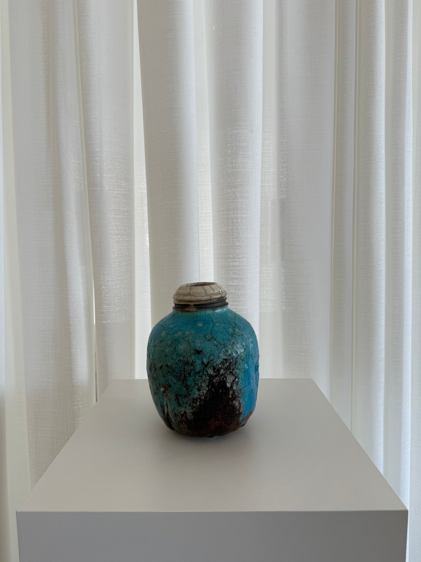 Crackled Glazed Vessel