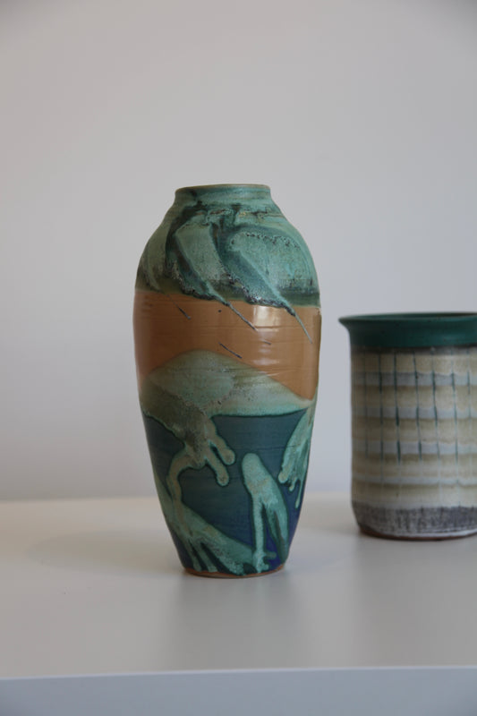 Cobalt Blue Tall Vase