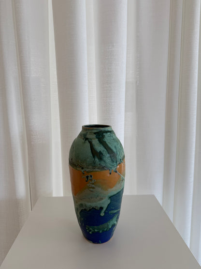 Cobalt Blue Tall Vase