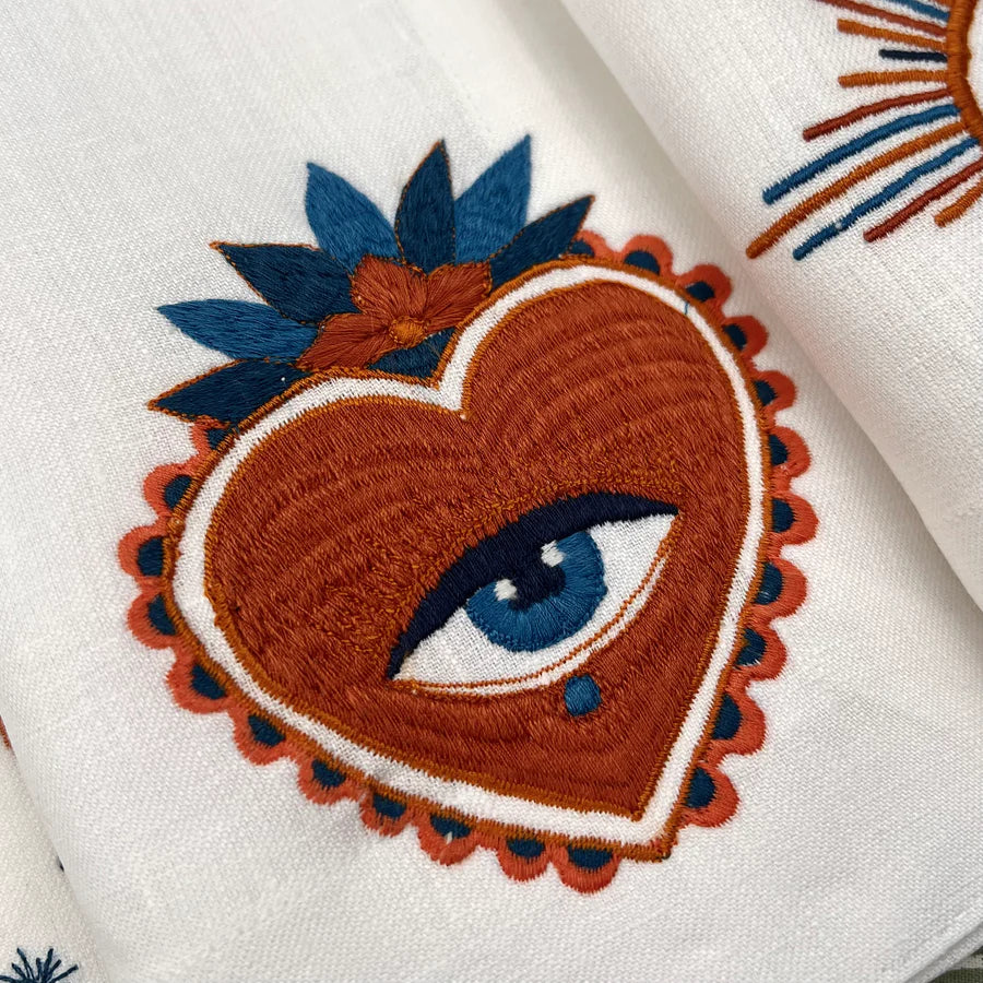 The Talisman Evil Eye Linen Napkin Set