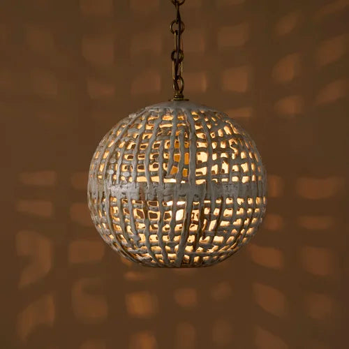 Basketweave Sphere Pendant By Clate Grunden