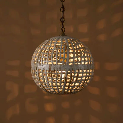 Basketweave Sphere Pendant By Clate Grunden