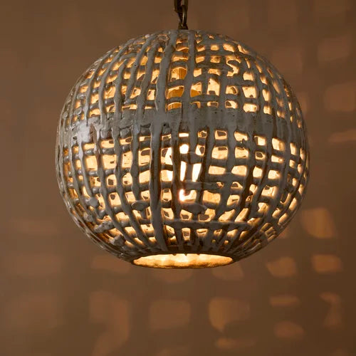 Basketweave Sphere Pendant By Clate Grunden