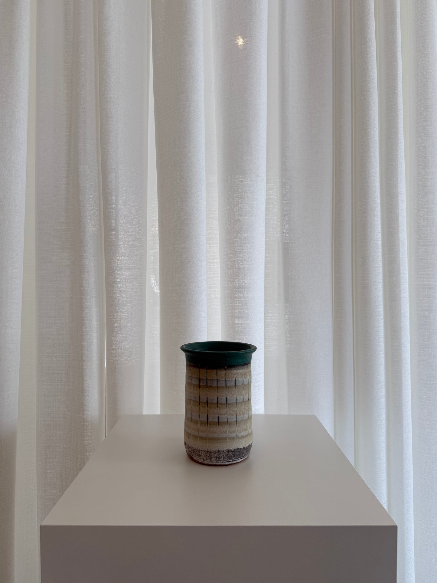 Teal Buttercream Vase