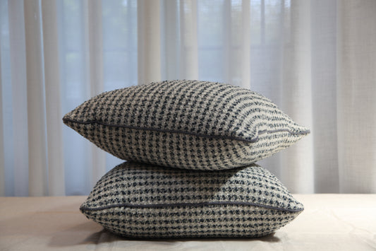 Quilted Aqua & Teal Pillow