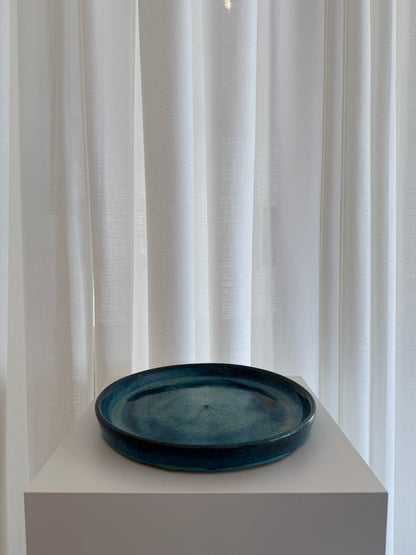 Aqua Blue Large Platter