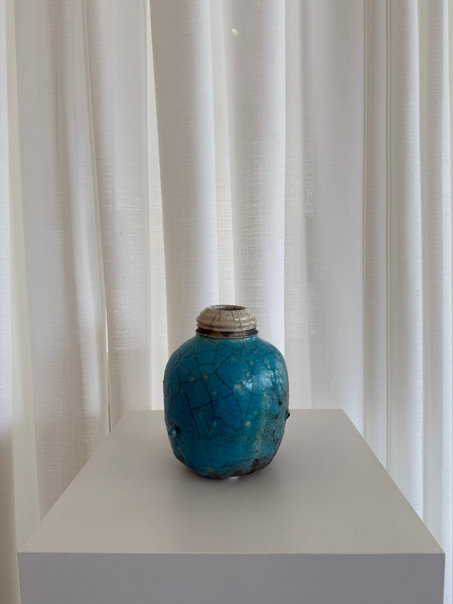 Crackled Glazed Vessel