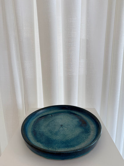 Aqua Blue Large Platter