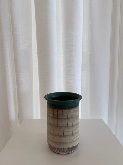 Teal Buttercream Vase