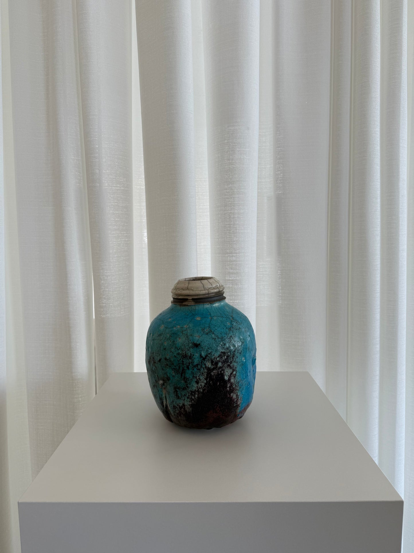 Crackled Glazed Vessel