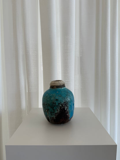 Crackled Glazed Vessel