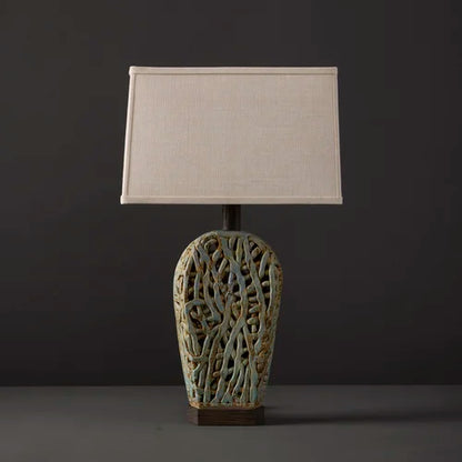 Haystack Squiggle Weave Lamp By Clate Grunden