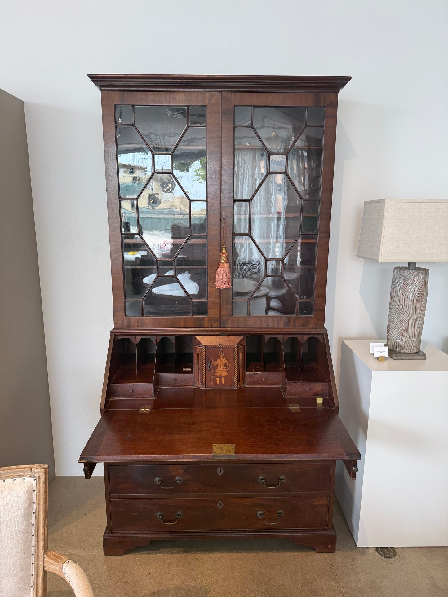 Secretary Bookcase with Hessian Soldier