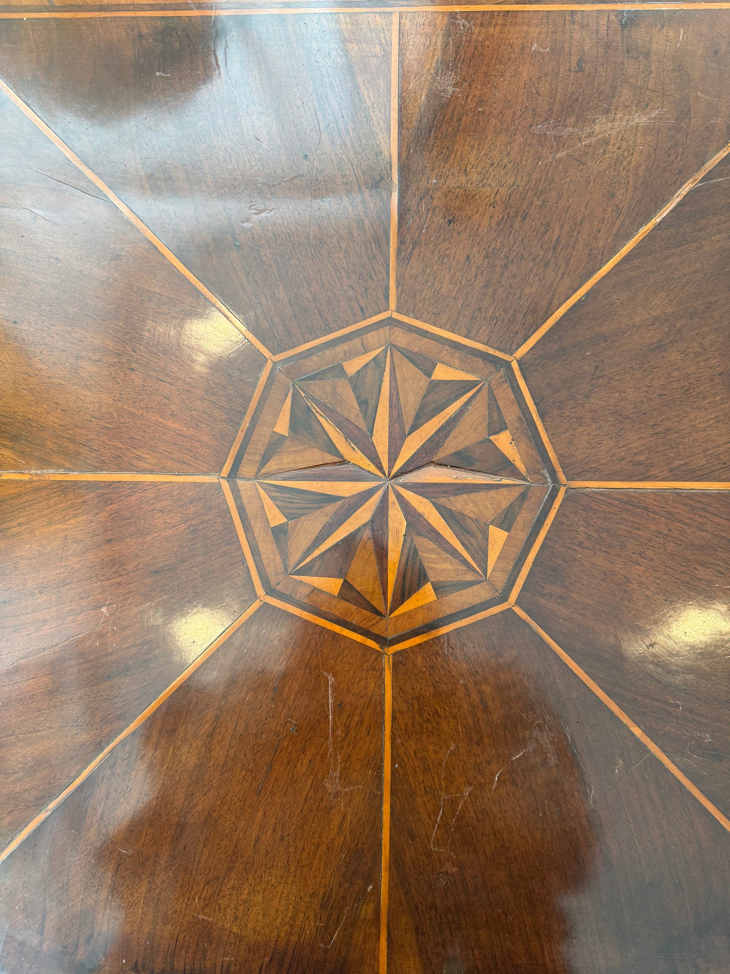 Star Inlaid Game Table