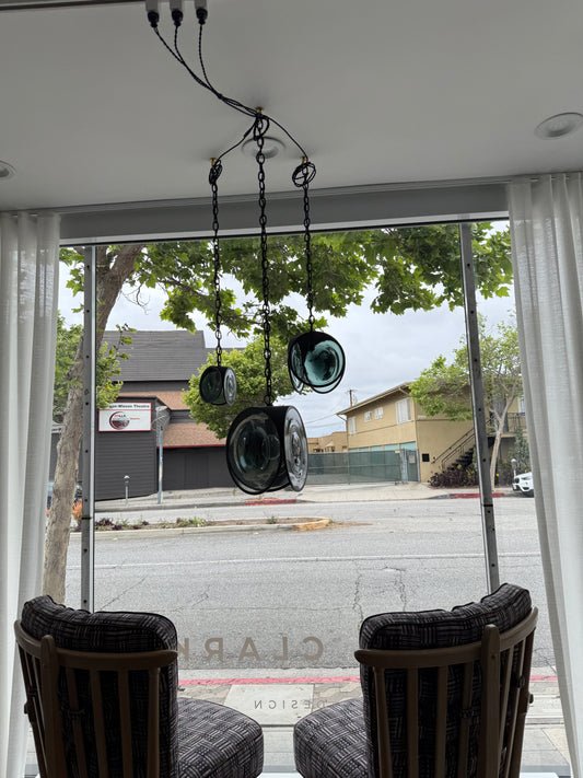 Guillerme & Chambron Lounge Chairs with Connecting Table