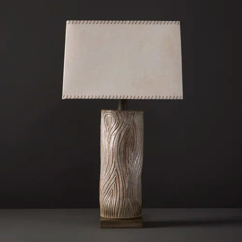 Kizamu Tall Undulating with Bark Paper Shade By Clate Grunden