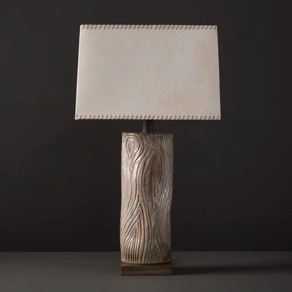 Kizamu Tall Undulating with Bark Paper Shade By Clate Grunden