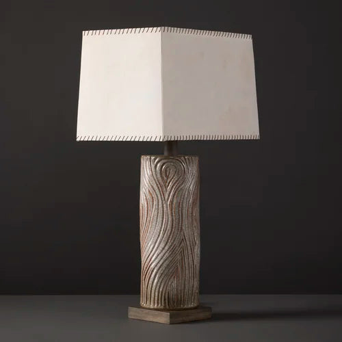 Kizamu Tall Undulating with Bark Paper Shade By Clate Grunden